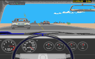 Test Drive II - Muscle Cars [datadisk] atari screenshot